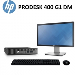 HP 400 G1 DM / i7-4765T / 8GB RAM / 240GB SSD + MONITOR 20" + TECLADO Y RATÓN